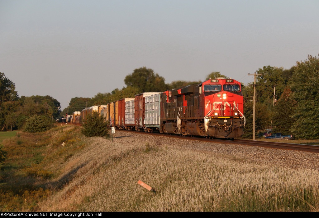 Just on to the single track, M397 heads west across the Flint Sub